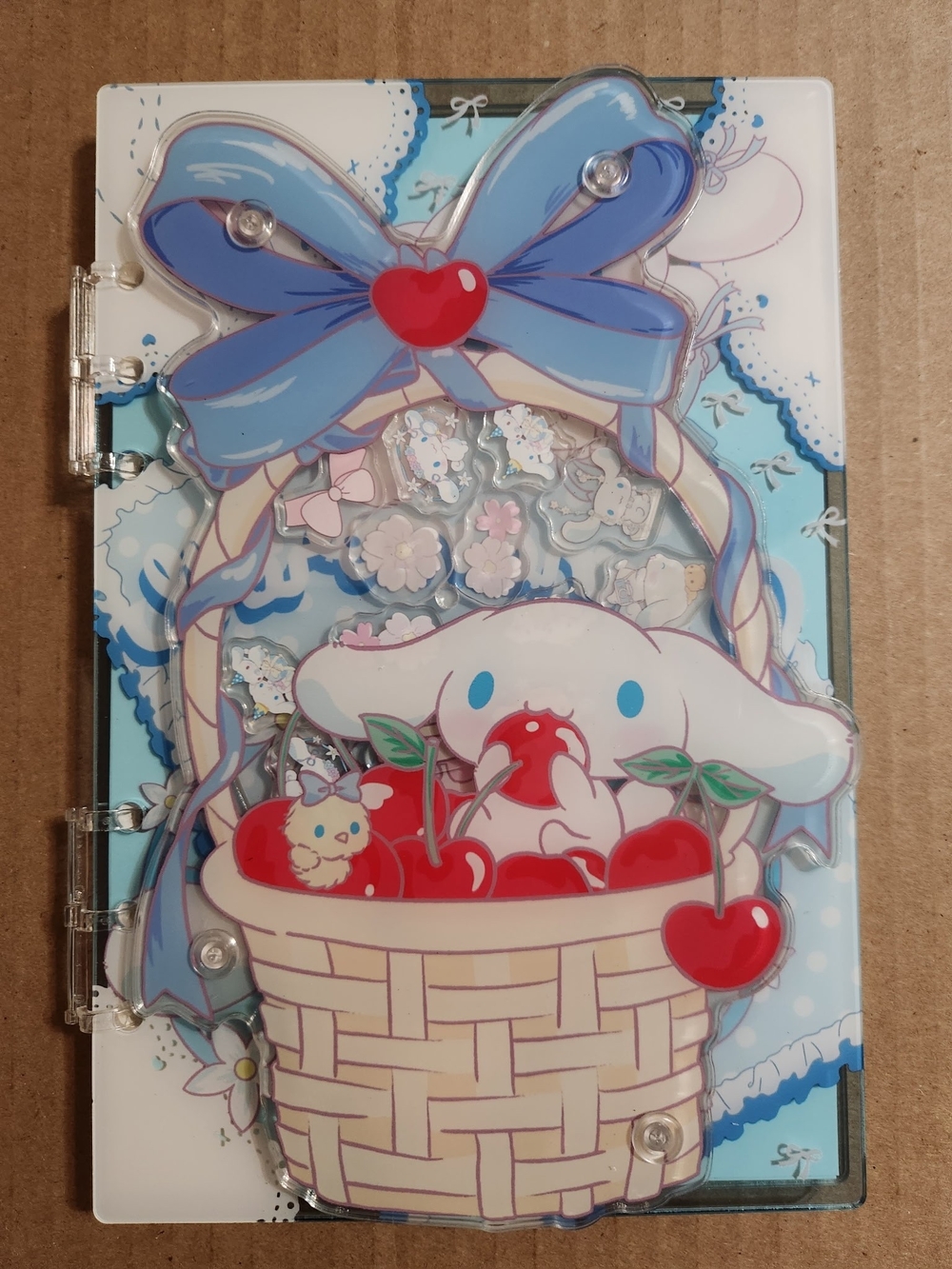 Cinnamoroll A5 Acrylic Shaker Notebook
